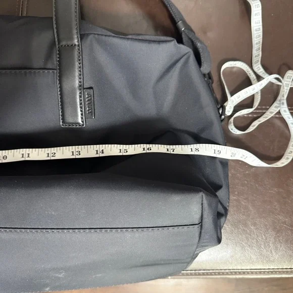 Away The Everywhere Bag Black Nylon Leather Trim Travel Duffel Laptop Commuter - Picture 9 of 12